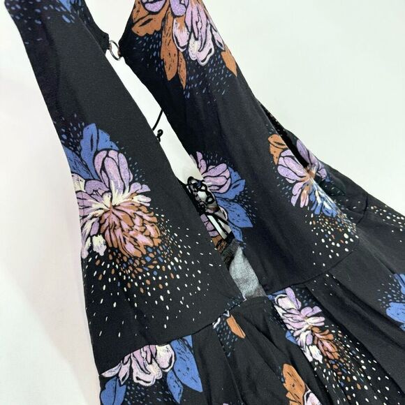 Free People Top Women Medium Lovely Day Tunic Floral Boho Whimsy Flowy Festival - Picture 7 of 10